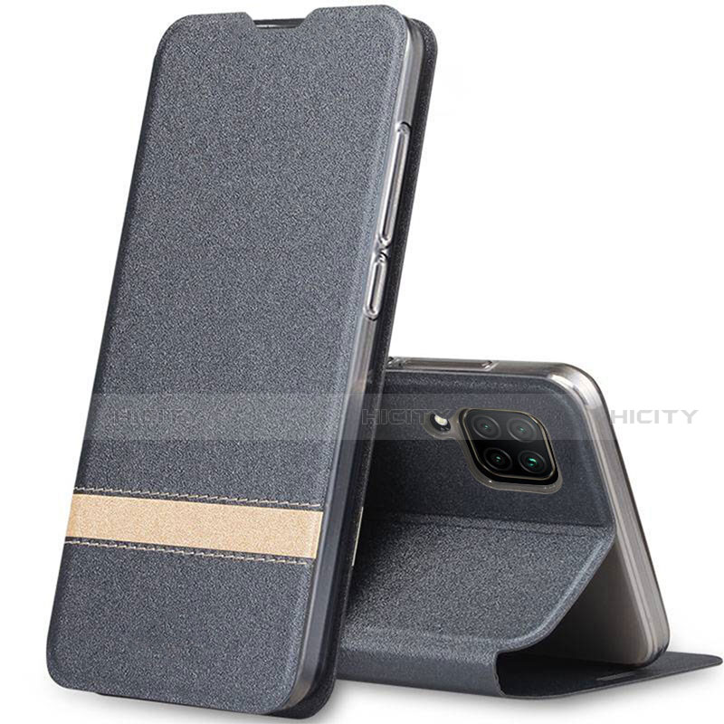 Funda de Cuero Cartera con Soporte Carcasa L02 para Huawei P40 Lite Gris