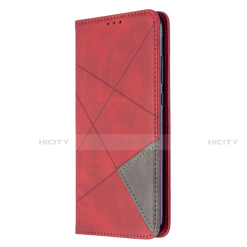 Funda de Cuero Cartera con Soporte Carcasa L02 para Huawei Y7p Rojo