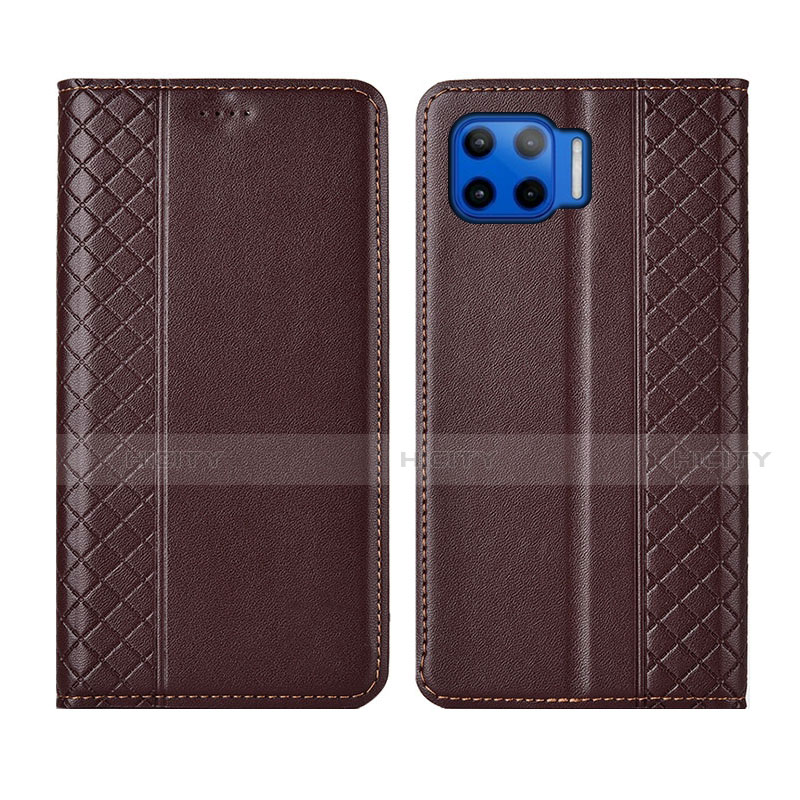 Funda de Cuero Cartera con Soporte Carcasa L02 para Motorola Moto G 5G Plus