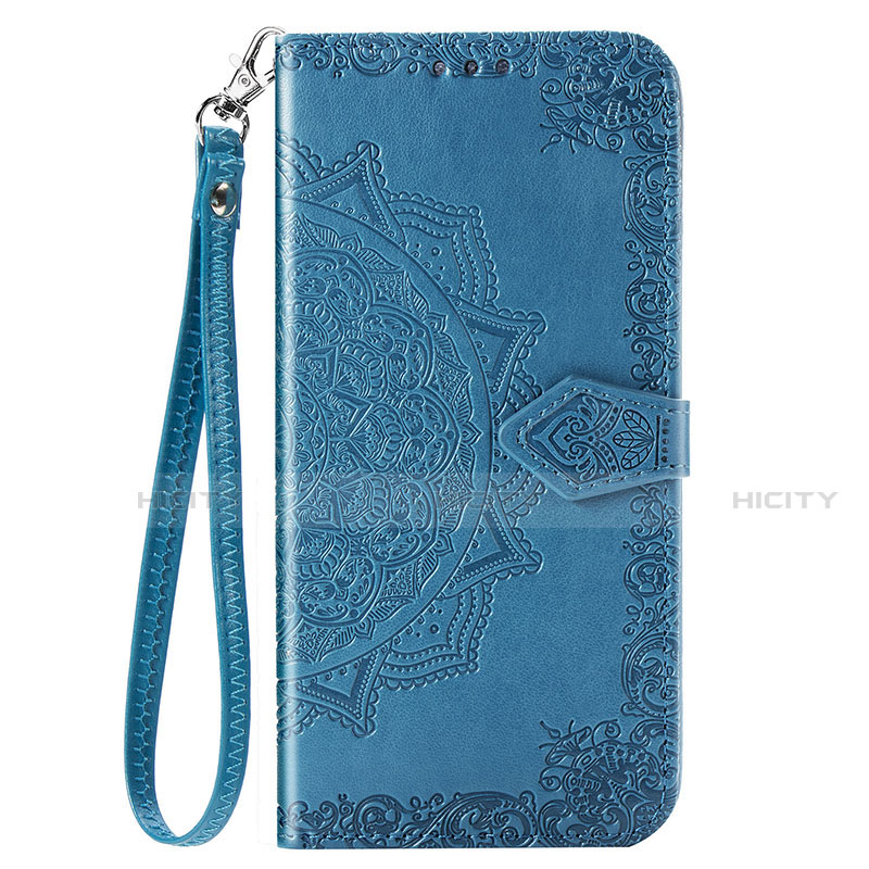 Funda de Cuero Cartera con Soporte Carcasa L02 para Oppo A31 Azul Cielo