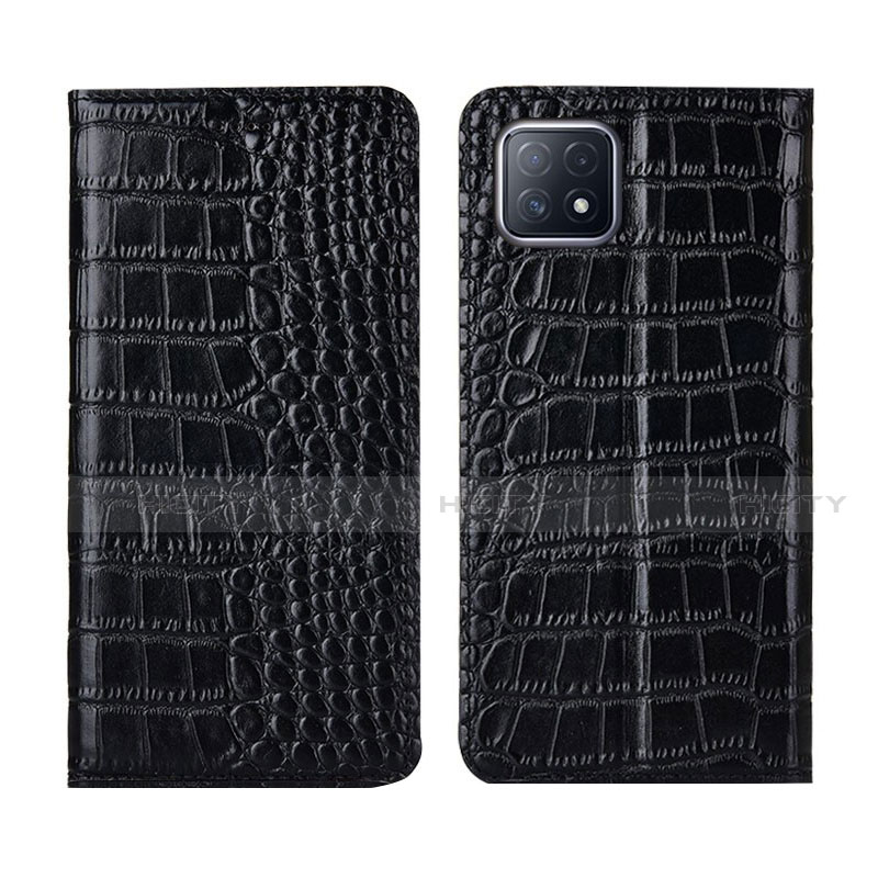 Funda de Cuero Cartera con Soporte Carcasa L02 para Oppo A72 5G