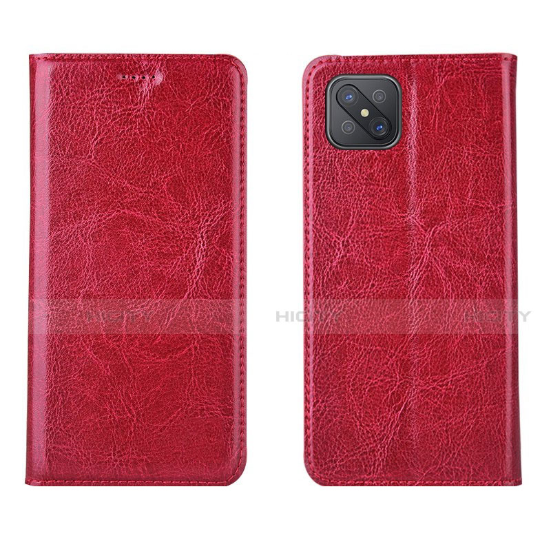 Funda de Cuero Cartera con Soporte Carcasa L02 para Oppo Reno4 Z 5G