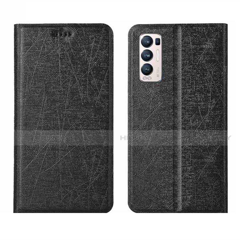 Funda de Cuero Cartera con Soporte Carcasa L02 para Oppo Reno5 Pro+ Plus 5G