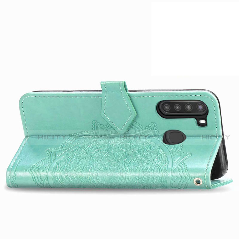 Funda de Cuero Cartera con Soporte Carcasa L02 para Samsung Galaxy A21