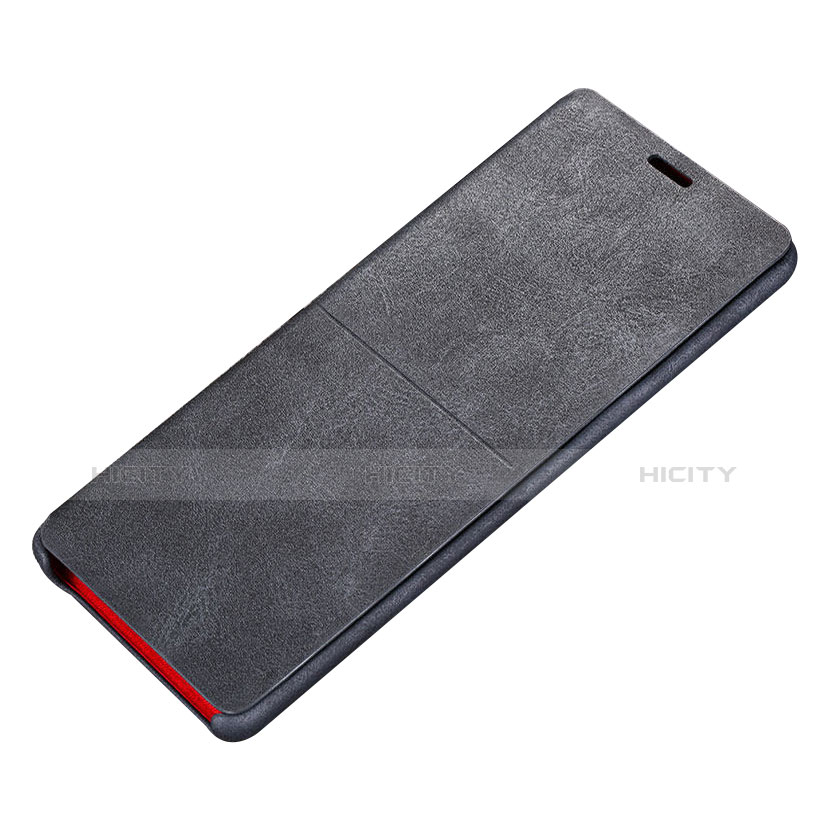 Funda de Cuero Cartera con Soporte Carcasa L02 para Samsung Galaxy Note 8 Duos N950F Negro