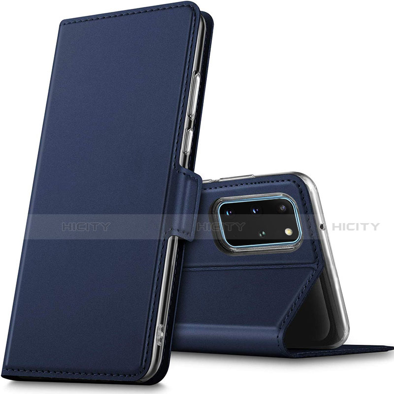 Funda de Cuero Cartera con Soporte Carcasa L02 para Samsung Galaxy S20 Plus 5G Azul