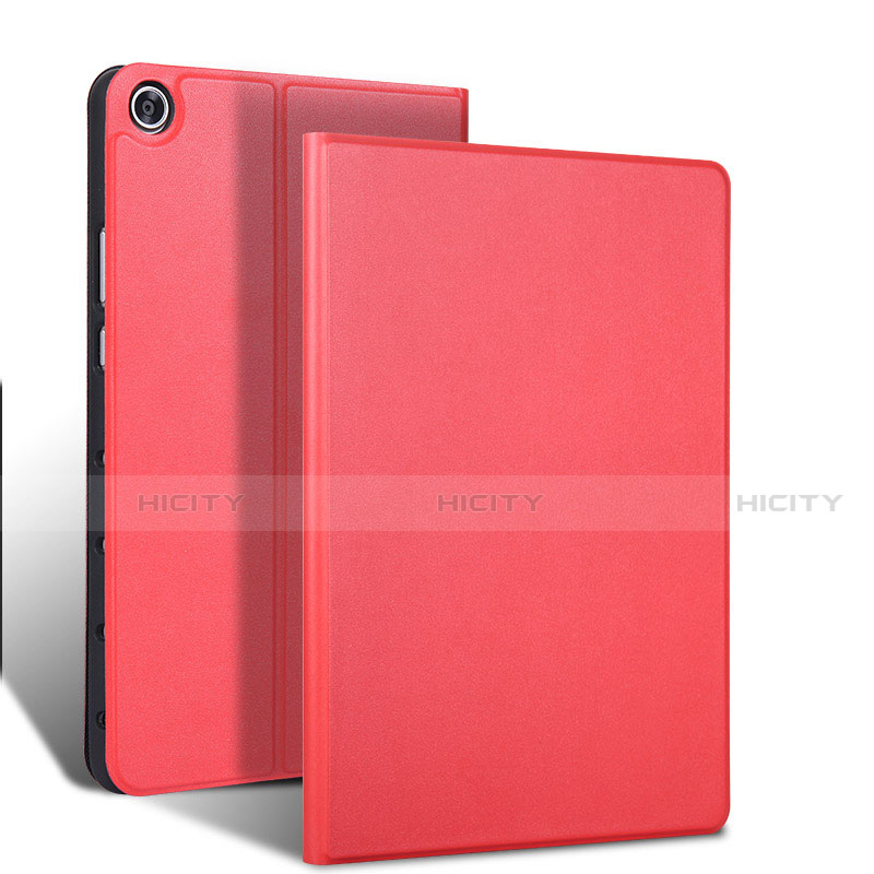 Funda de Cuero Cartera con Soporte Carcasa L02 para Samsung Galaxy Tab S5e 4G 10.5 SM-T725 Rojo