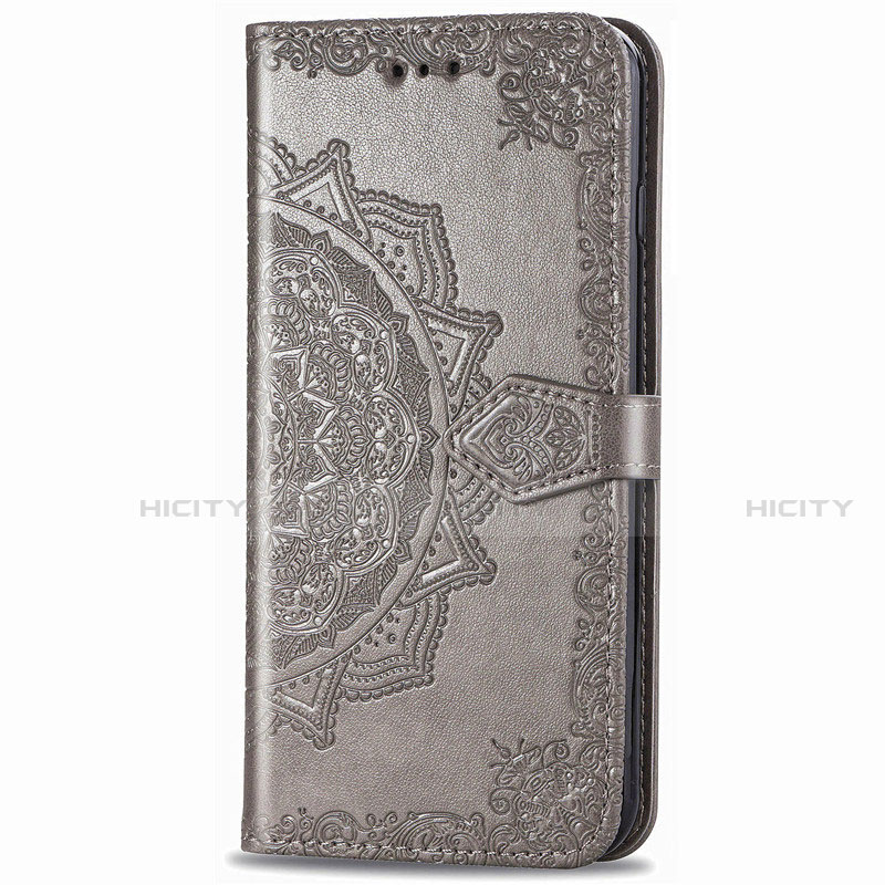 Funda de Cuero Cartera con Soporte Carcasa L02 para Samsung Galaxy XCover Pro Gris