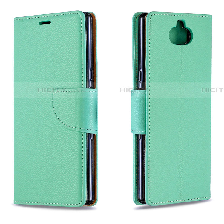 Funda de Cuero Cartera con Soporte Carcasa L02 para Sony Xperia XA3 Ultra Verde