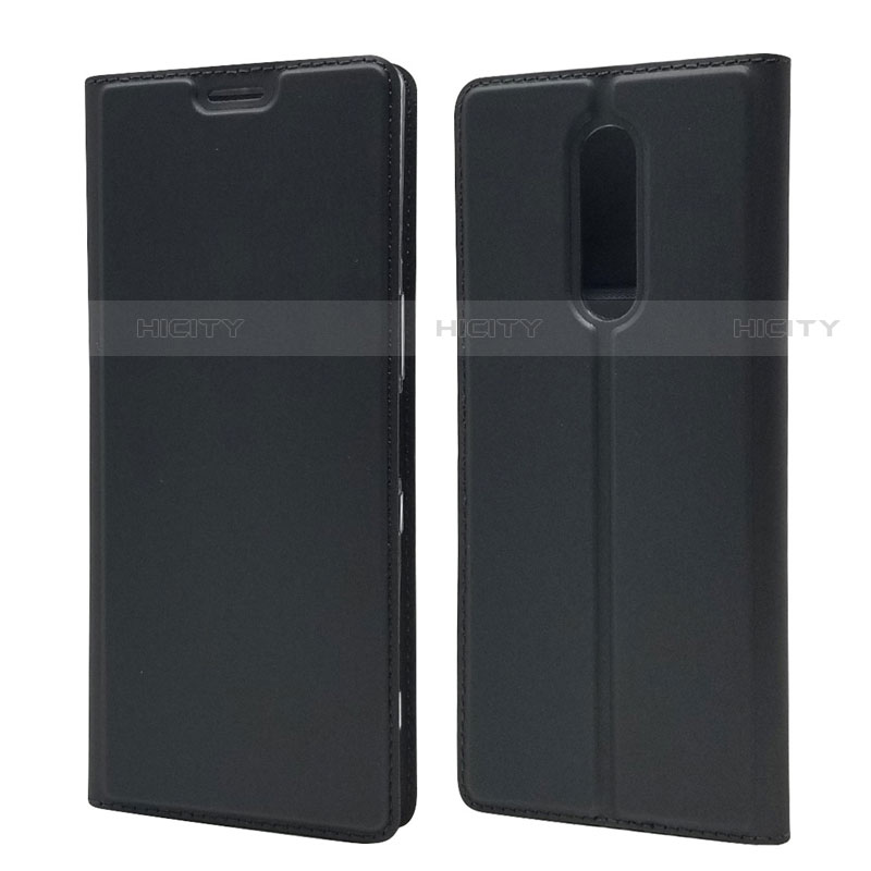 Funda de Cuero Cartera con Soporte Carcasa L02 para Sony Xperia XZ4 Negro