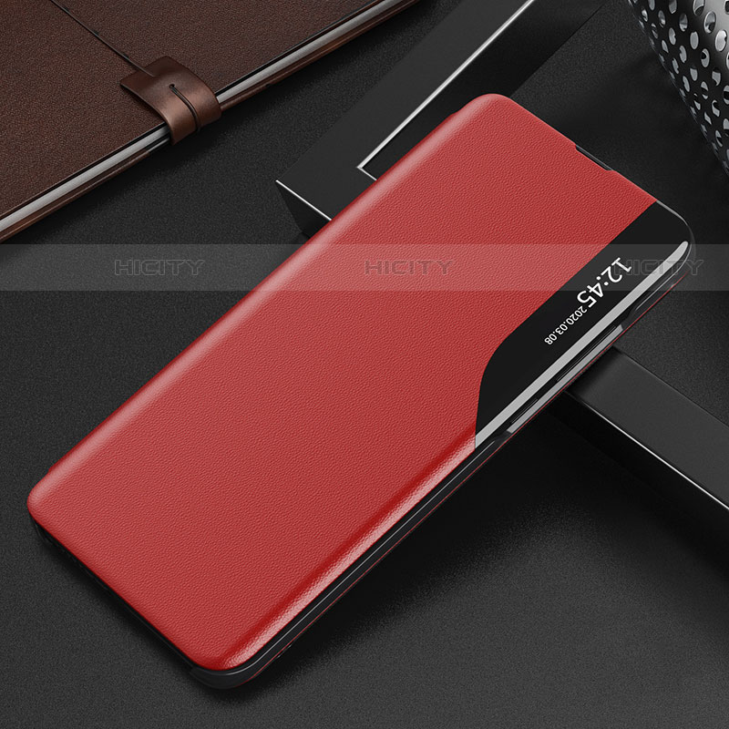 Funda de Cuero Cartera con Soporte Carcasa L02 para Xiaomi Mi 12 Pro 5G Rojo
