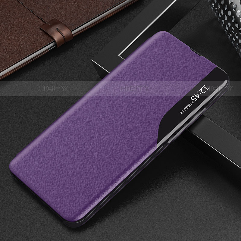 Funda de Cuero Cartera con Soporte Carcasa L02 para Xiaomi Mi 12X 5G Morado