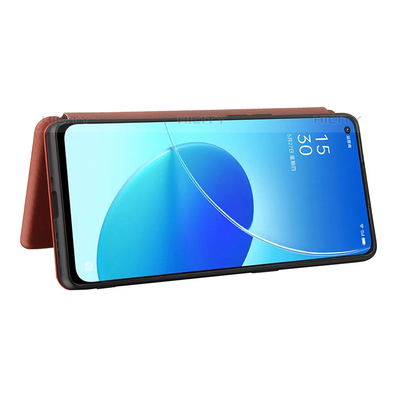 Funda de Cuero Cartera con Soporte Carcasa L02Z para Oppo Reno6 Pro+ Plus 5G