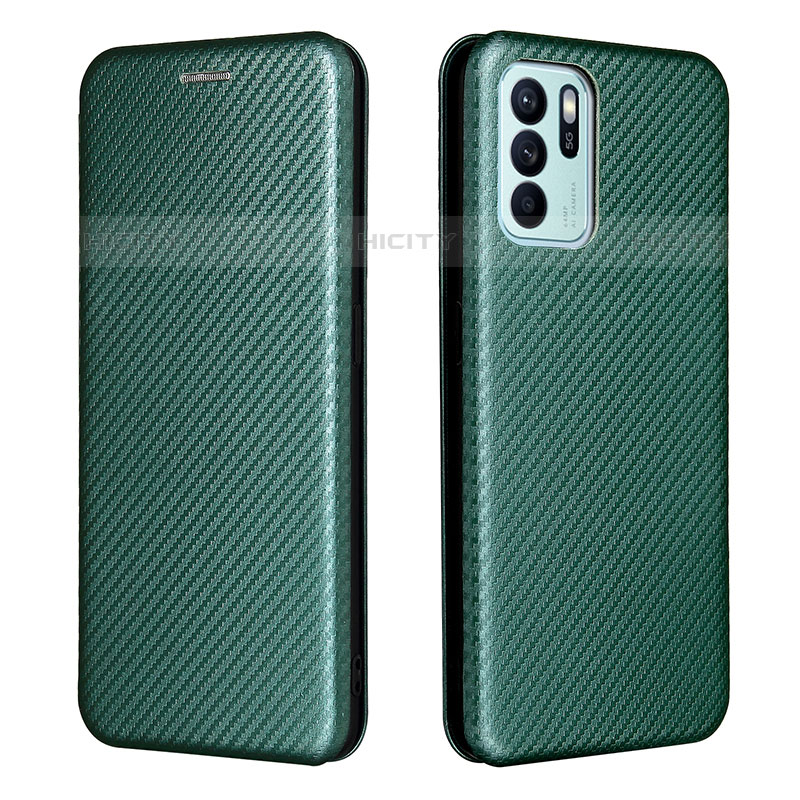 Funda de Cuero Cartera con Soporte Carcasa L02Z para Oppo Reno6 Z 5G