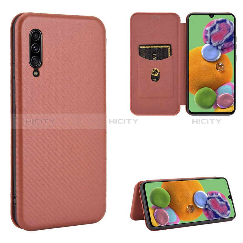 Funda de Cuero Cartera con Soporte Carcasa L02Z para Samsung Galaxy A90 5G