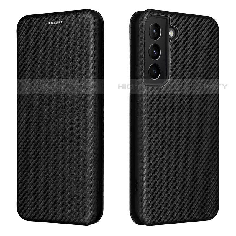 Funda de Cuero Cartera con Soporte Carcasa L02Z para Samsung Galaxy S21 Plus 5G Negro