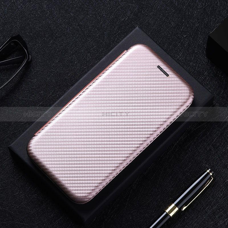 Funda de Cuero Cartera con Soporte Carcasa L02Z para Sony Xperia 10 Plus Oro Rosa