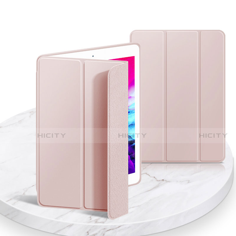 Funda de Cuero Cartera con Soporte Carcasa L03 para Apple iPad 10.2 (2020) Rosa