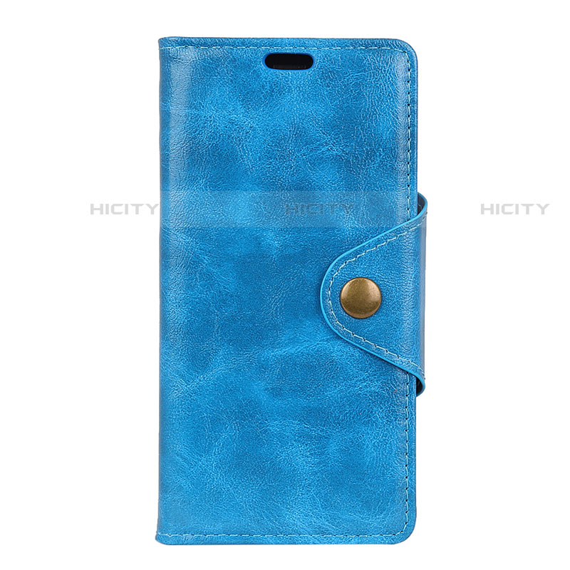 Funda de Cuero Cartera con Soporte Carcasa L03 para HTC Desire 12 Plus Azul