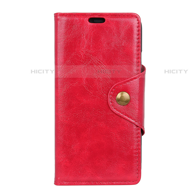 Funda de Cuero Cartera con Soporte Carcasa L03 para HTC Desire 12 Plus Rojo