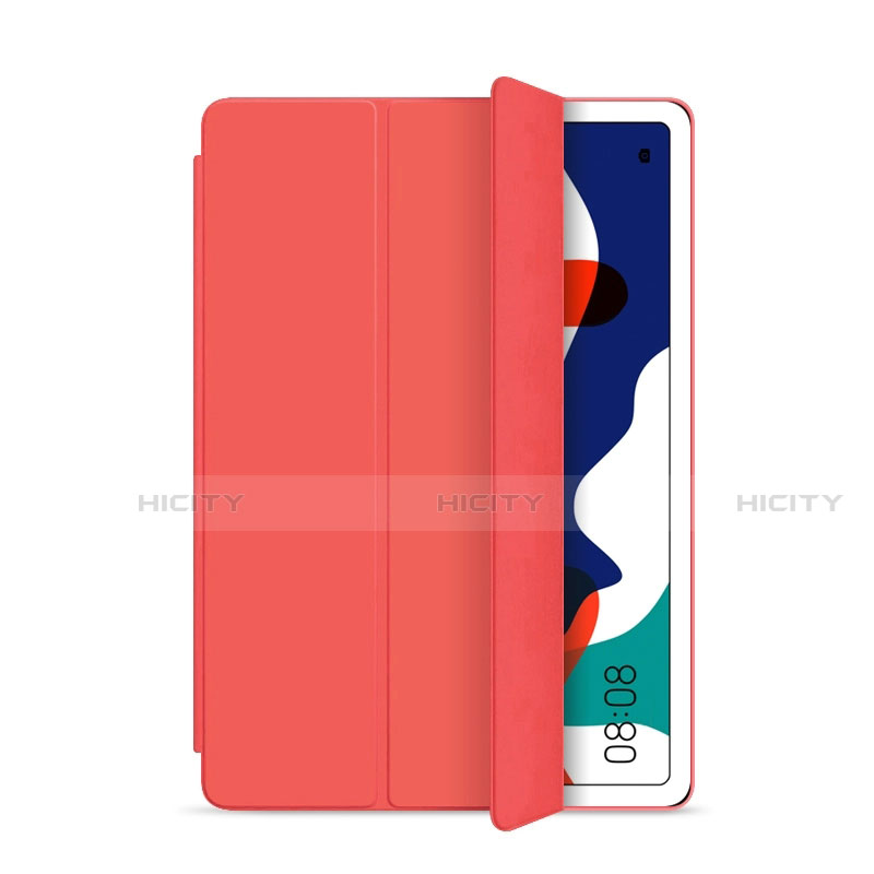 Funda de Cuero Cartera con Soporte Carcasa L03 para Huawei MatePad 5G 10.4 Rojo