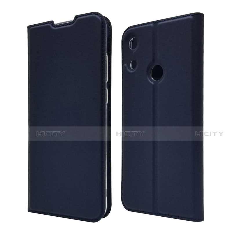 Funda de Cuero Cartera con Soporte Carcasa L03 para Huawei Y6 (2019) Azul