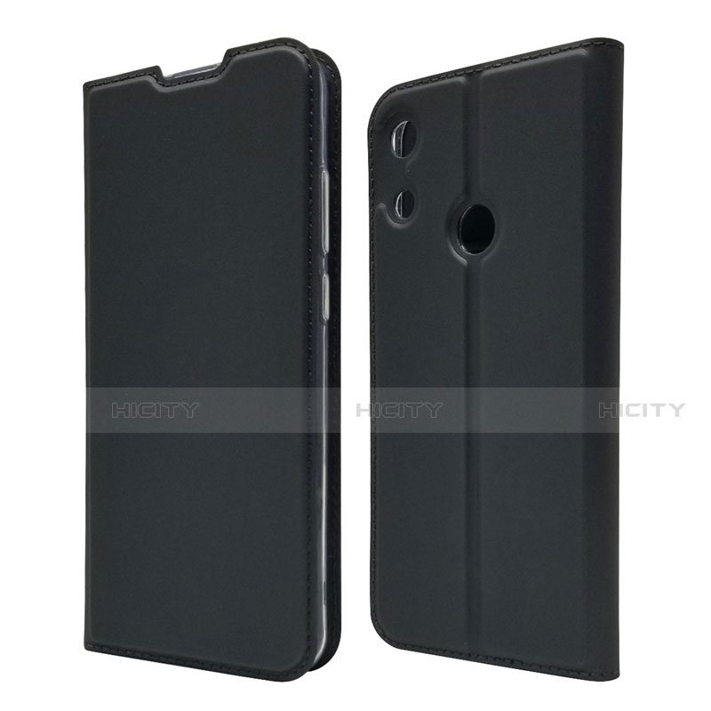 Funda de Cuero Cartera con Soporte Carcasa L03 para Huawei Y6 Pro (2019) Negro