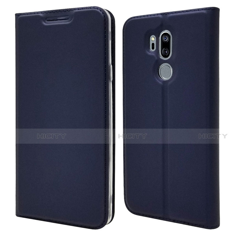 Funda de Cuero Cartera con Soporte Carcasa L03 para LG G7 Azul