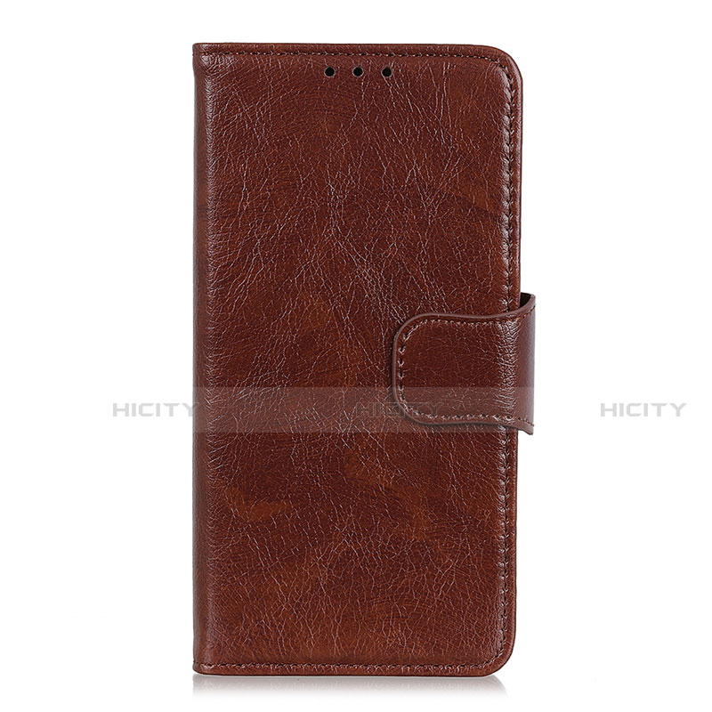 Funda de Cuero Cartera con Soporte Carcasa L03 para Motorola Moto G8 Power Lite Marron