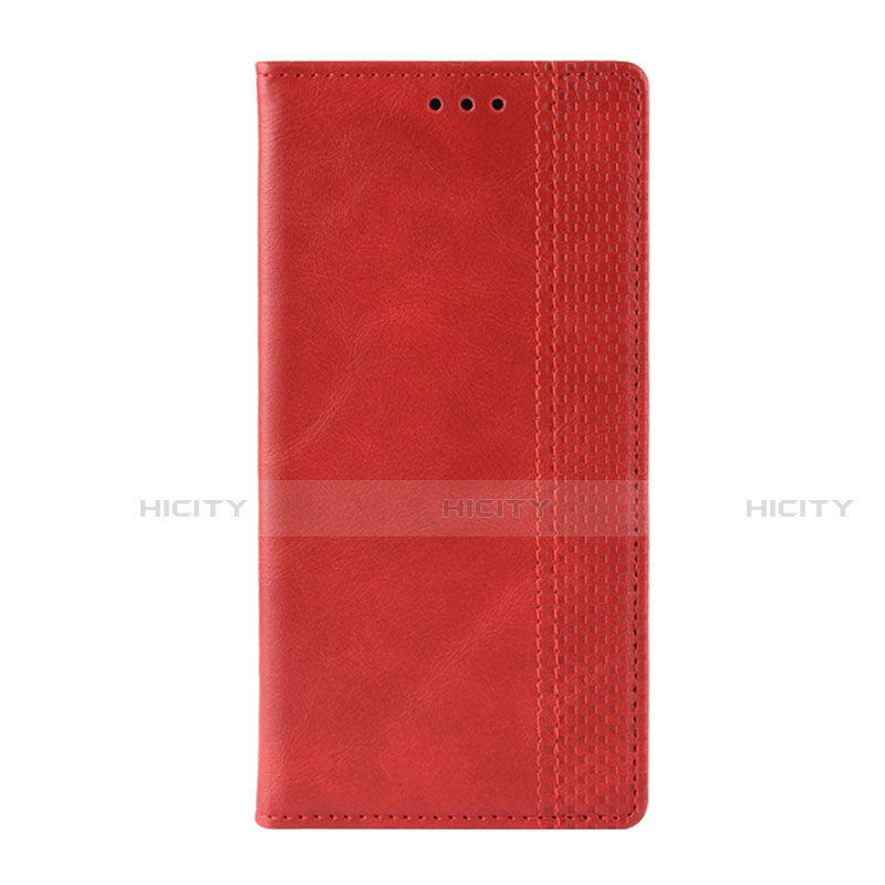 Funda de Cuero Cartera con Soporte Carcasa L03 para Motorola Moto G9 Play Rojo