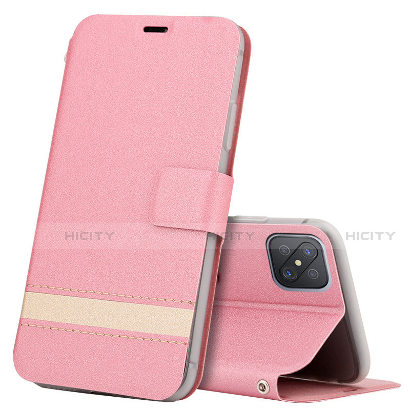 Funda de Cuero Cartera con Soporte Carcasa L03 para Oppo A92s 5G