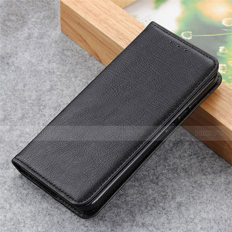 Funda de Cuero Cartera con Soporte Carcasa L03 para Oppo Find X3 Neo 5G Negro