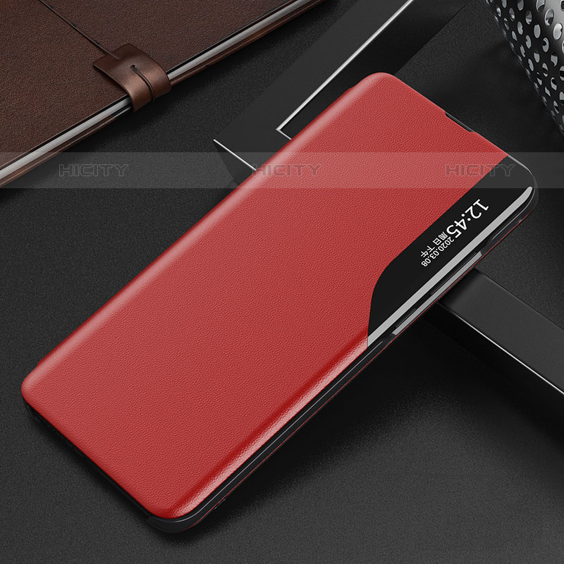 Funda de Cuero Cartera con Soporte Carcasa L03 para Oppo Reno9 Pro 5G Rojo