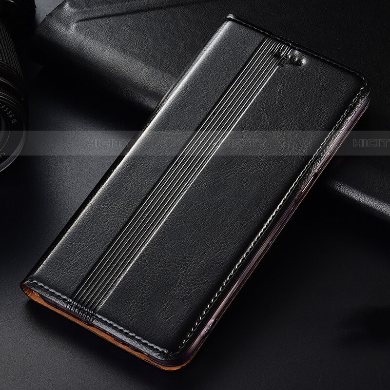 Funda de Cuero Cartera con Soporte Carcasa L03 para Samsung Galaxy A81 Negro