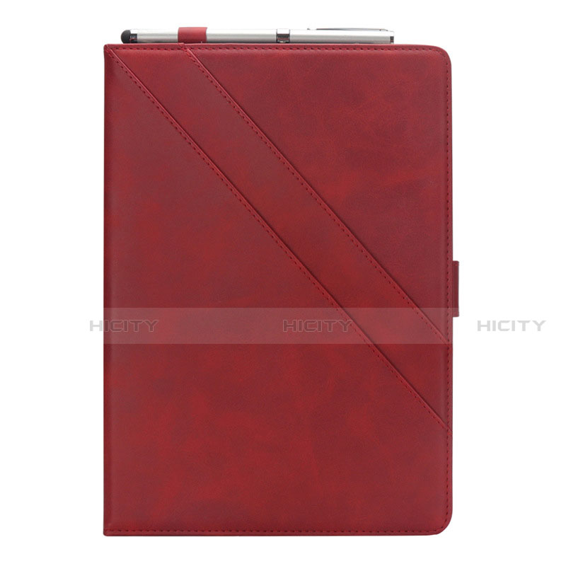 Funda de Cuero Cartera con Soporte Carcasa L03 para Samsung Galaxy Tab S5e 4G 10.5 SM-T725 Rojo