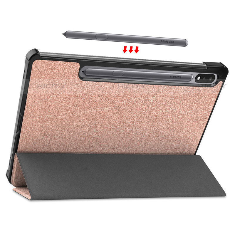 Funda de Cuero Cartera con Soporte Carcasa L03 para Samsung Galaxy Tab S7 11 Wi-Fi SM-T870