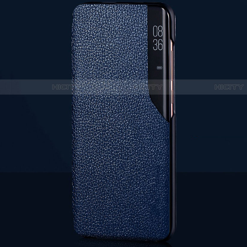 Funda de Cuero Cartera con Soporte Carcasa L03 para Xiaomi Mi 10 Azul