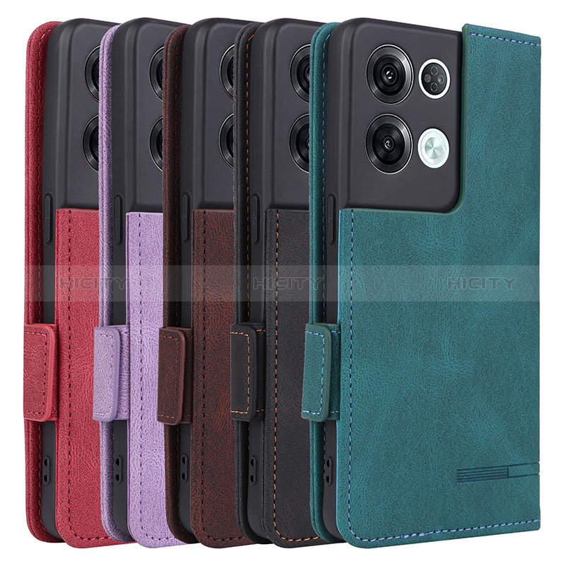 Funda de Cuero Cartera con Soporte Carcasa L03Z para Oppo Reno9 Pro+ Plus 5G