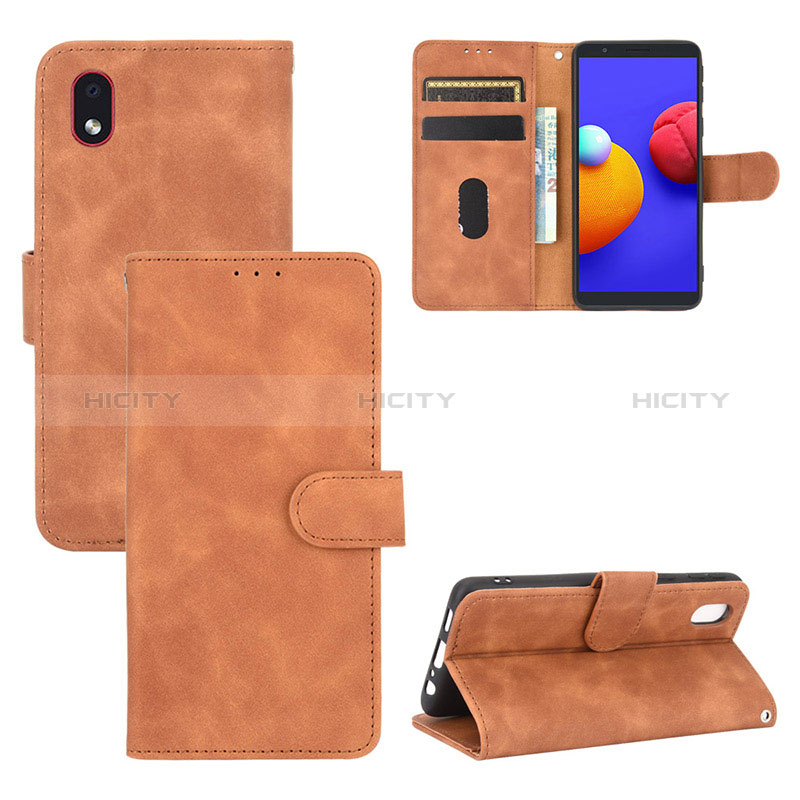 Funda de Cuero Cartera con Soporte Carcasa L03Z para Samsung Galaxy A01 Core