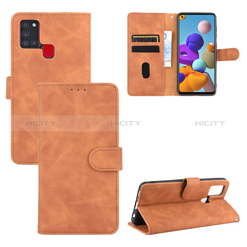 Funda de Cuero Cartera con Soporte Carcasa L03Z para Samsung Galaxy A21s