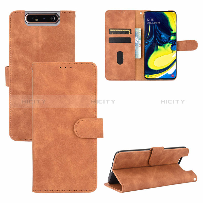 Funda de Cuero Cartera con Soporte Carcasa L03Z para Samsung Galaxy A80