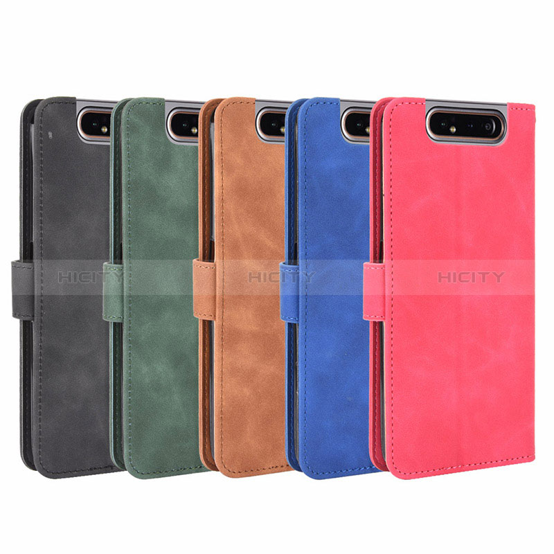 Funda de Cuero Cartera con Soporte Carcasa L03Z para Samsung Galaxy A80