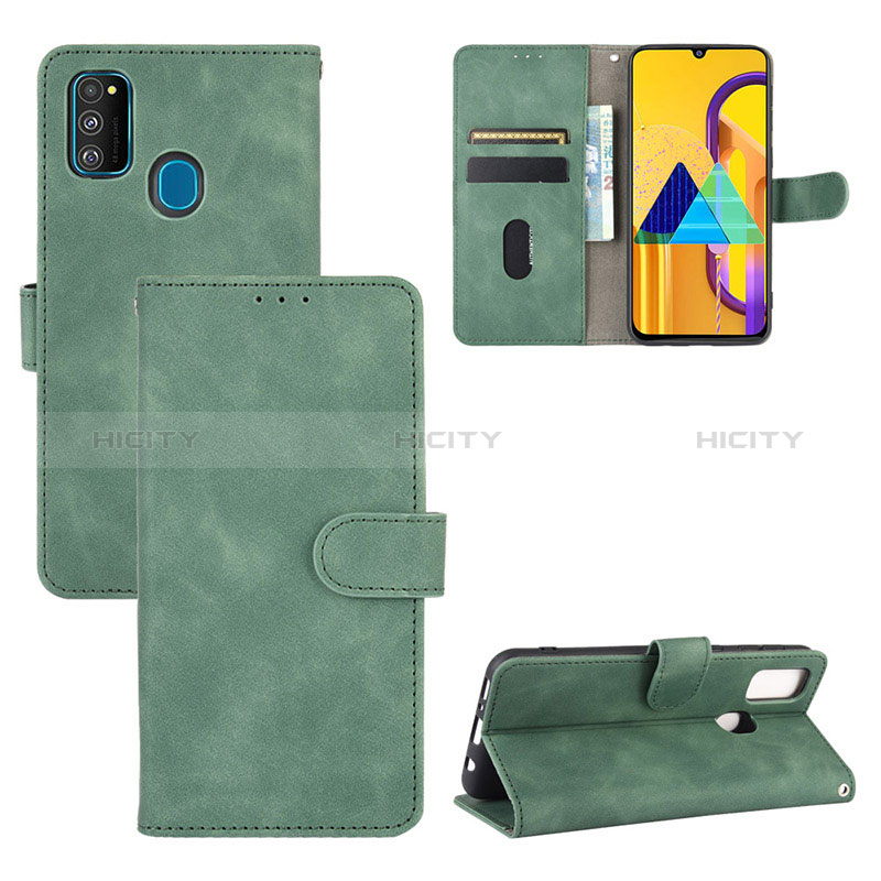 Funda de Cuero Cartera con Soporte Carcasa L03Z para Samsung Galaxy M21