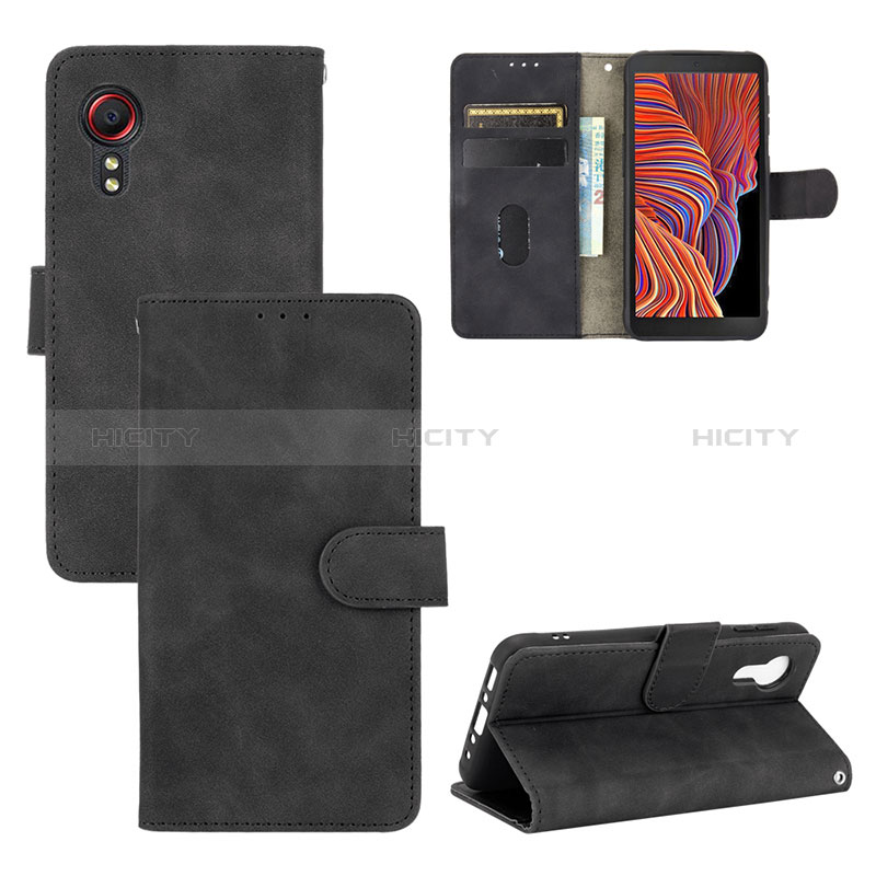 Funda de Cuero Cartera con Soporte Carcasa L03Z para Samsung Galaxy XCover 5 SM-G525F