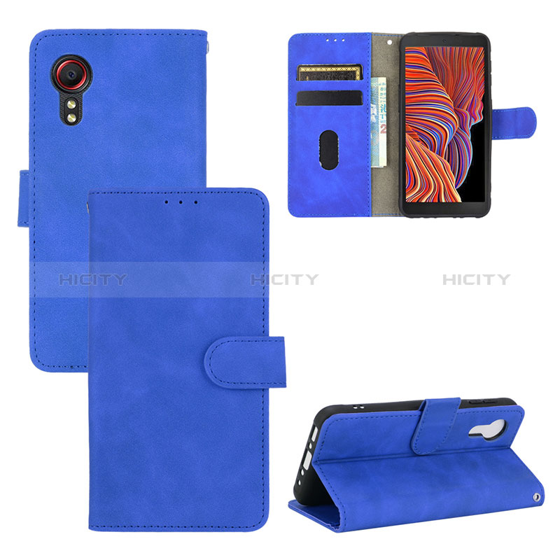 Funda de Cuero Cartera con Soporte Carcasa L03Z para Samsung Galaxy XCover 5 SM-G525F