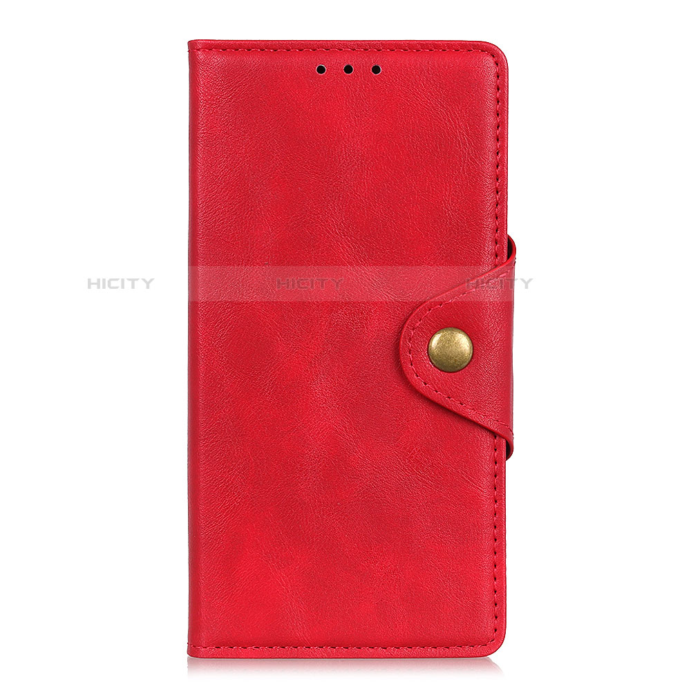 Funda de Cuero Cartera con Soporte Carcasa L04 para Alcatel 1S (2019) Rojo