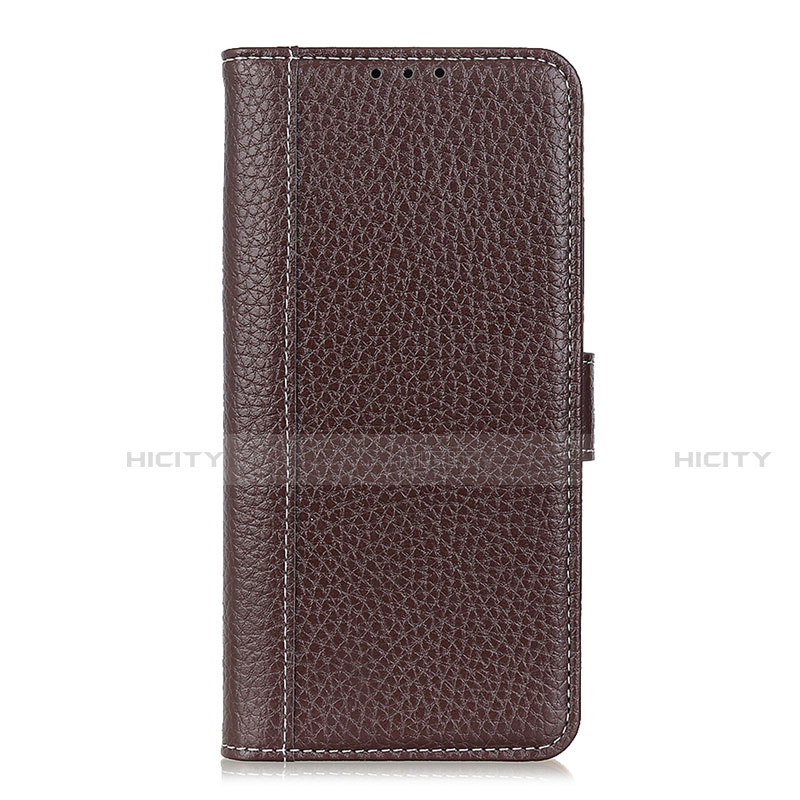 Funda de Cuero Cartera con Soporte Carcasa L04 para Apple iPhone 12 Pro Max Marron