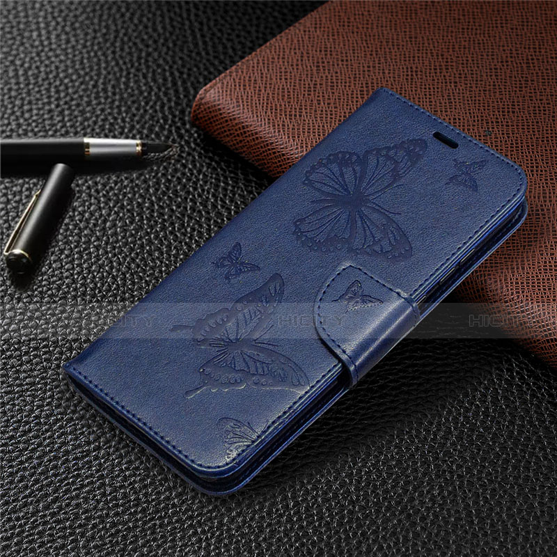 Funda de Cuero Cartera con Soporte Carcasa L04 para Huawei Honor 9A Azul