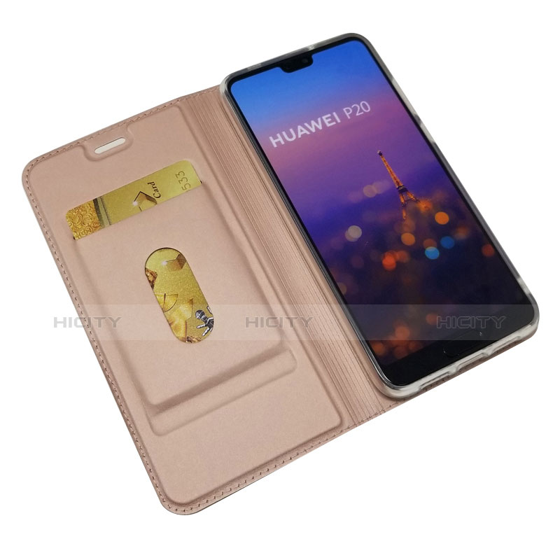 Funda de Cuero Cartera con Soporte Carcasa L04 para Huawei P20