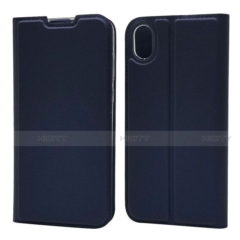 Funda de Cuero Cartera con Soporte Carcasa L04 para Huawei Y5 (2019) Azul